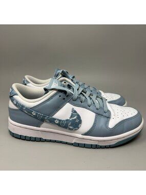 Nike Dunk Low Essential Paisley Blue Shoes DH4401-101 Sneakers Women Sz 7.5
